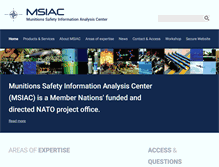 Tablet Screenshot of msiac.nato.int